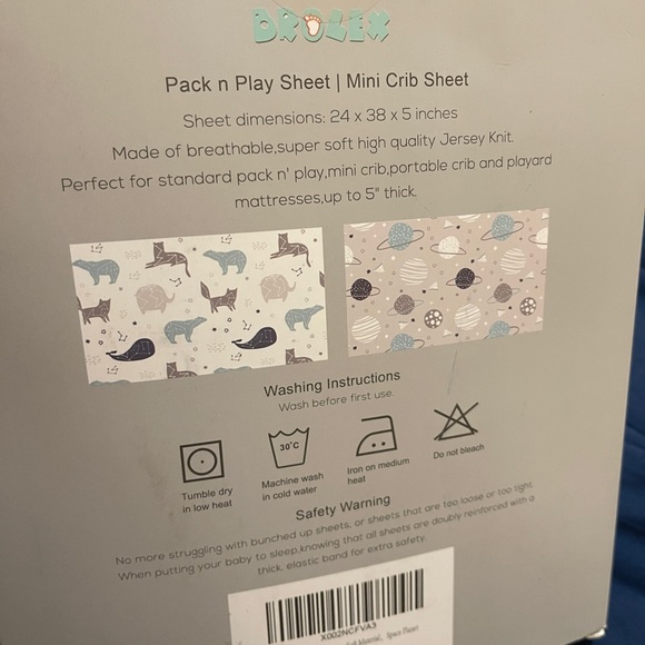 Brolex Mini Crib Sheet - Picture 2 of 3